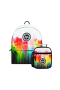 Backpack Iconic Set of 2 Drips Multicolour
