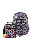 Backpack Maxi Set of 2 Pink Disco Leopard
