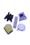 Digi Cartoon Sticker Pack, Set of 5