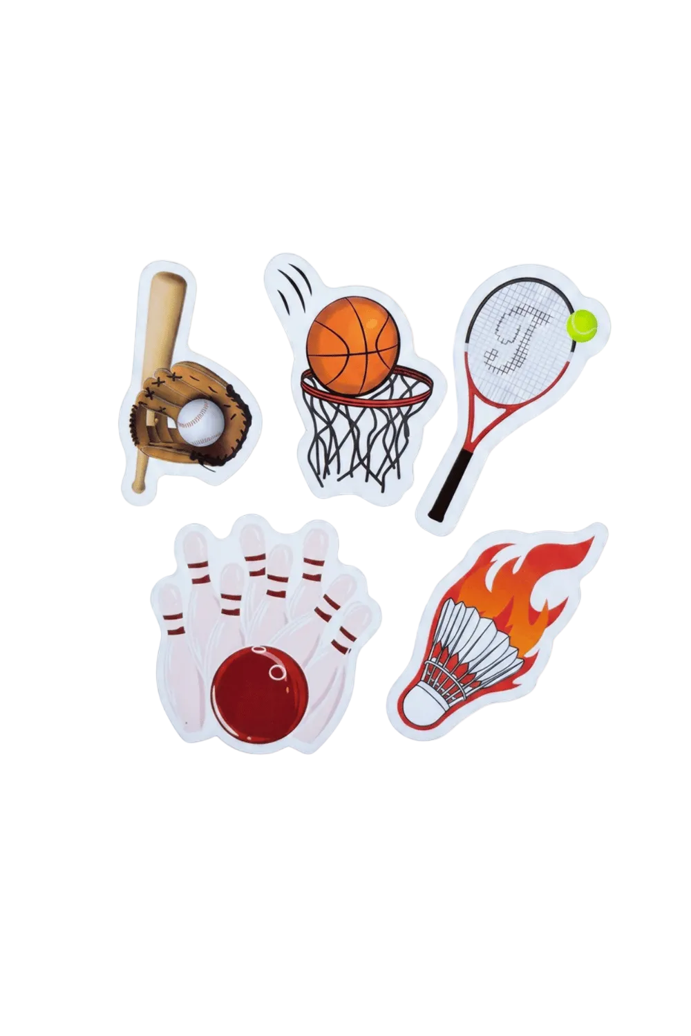 Sports Sticker Pack, Set of 5