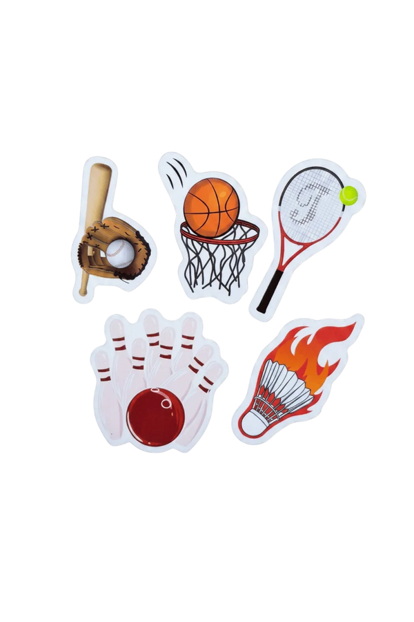 Sports Sticker Pack, Set of 5