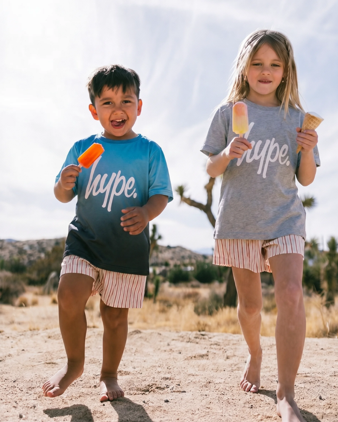 Hype Boys Blue Ombre T-Shirt