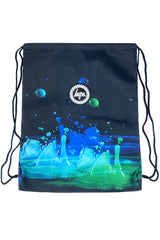 Hype Black 3D Droplets boys' drawstring bag — bold design for school in UAE
