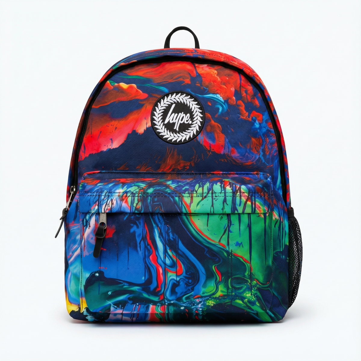 Hype Dream Splash school bag set front view — vibrant print and durable build