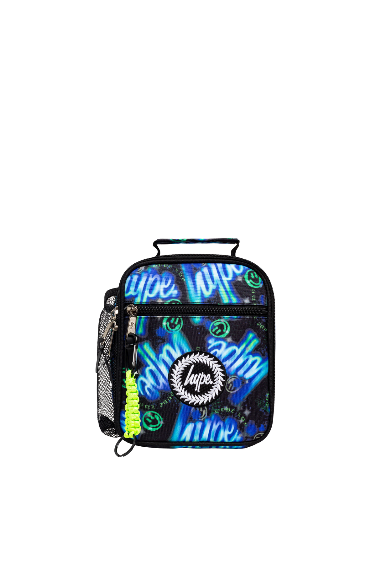 Hype Electric Smile school bag set open interior — compartments and features