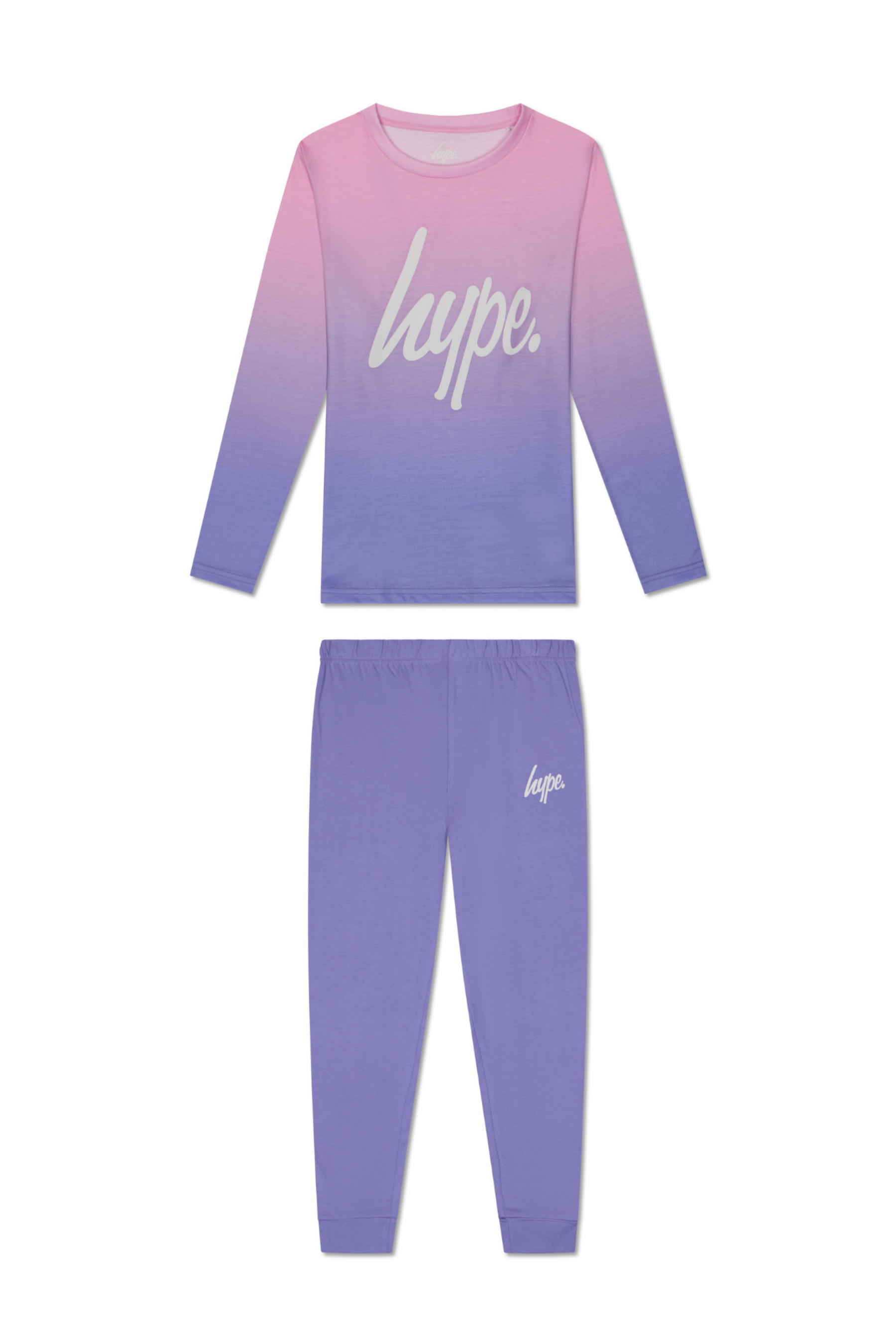 Hype Girls Pink Pastel Fade Pyjama Set