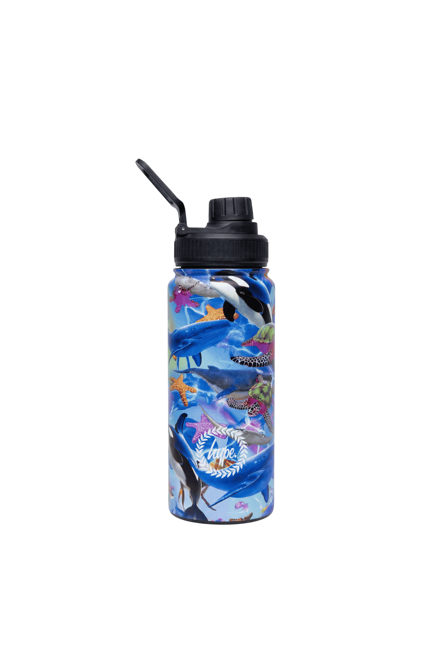 Hype Sea Life school bag set — open showing insulated interior and compartments