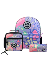 Hype Pastel Prints girls' school bag set — bold design for school in UAE