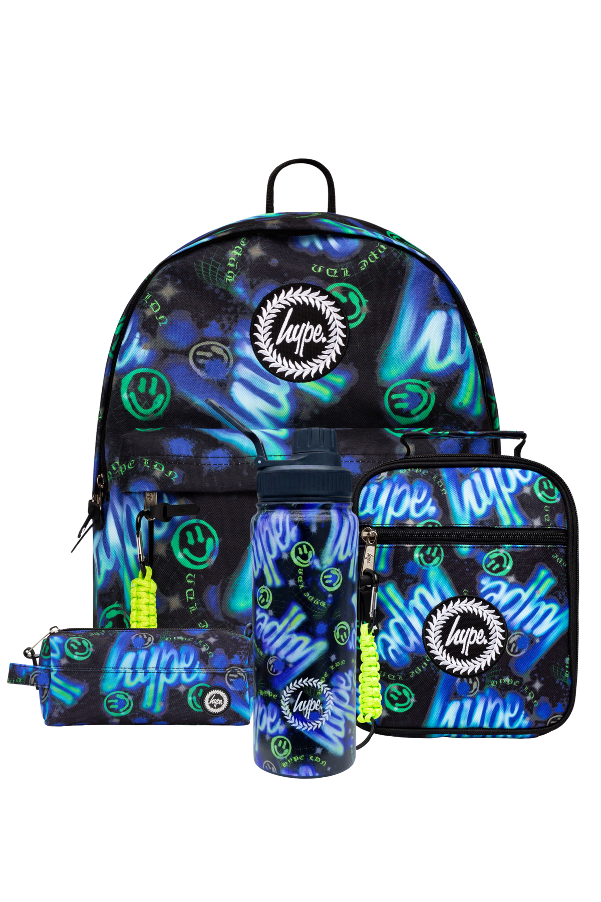 Hype Electric Smile school bag set — bold design for school in UAE