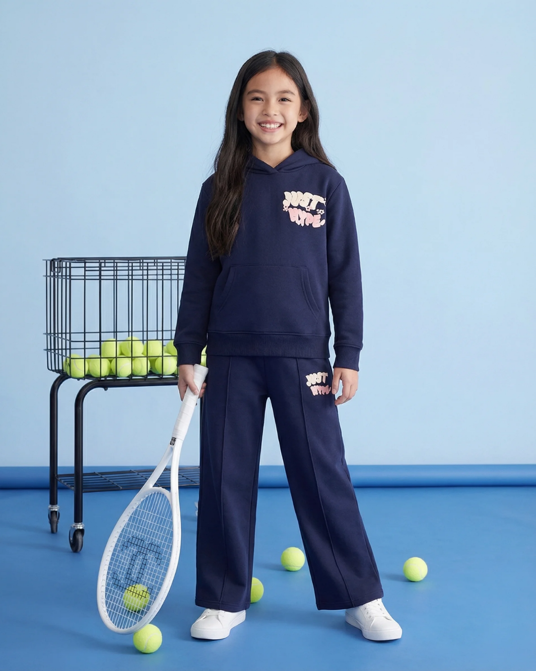 Hype Girls Navy Fantasy Hoodie