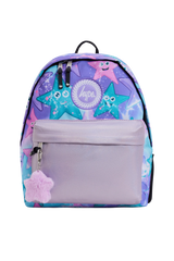 Hype Purple/Green Starfish school bag set front view — vibrant print and durable build