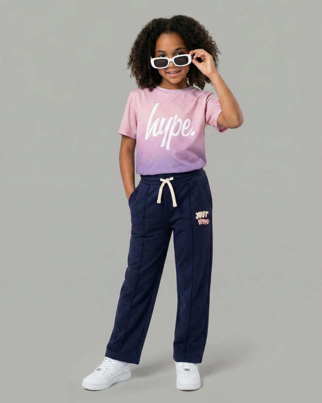 Hype Girls Pink Pastel Ombre T-Shirt