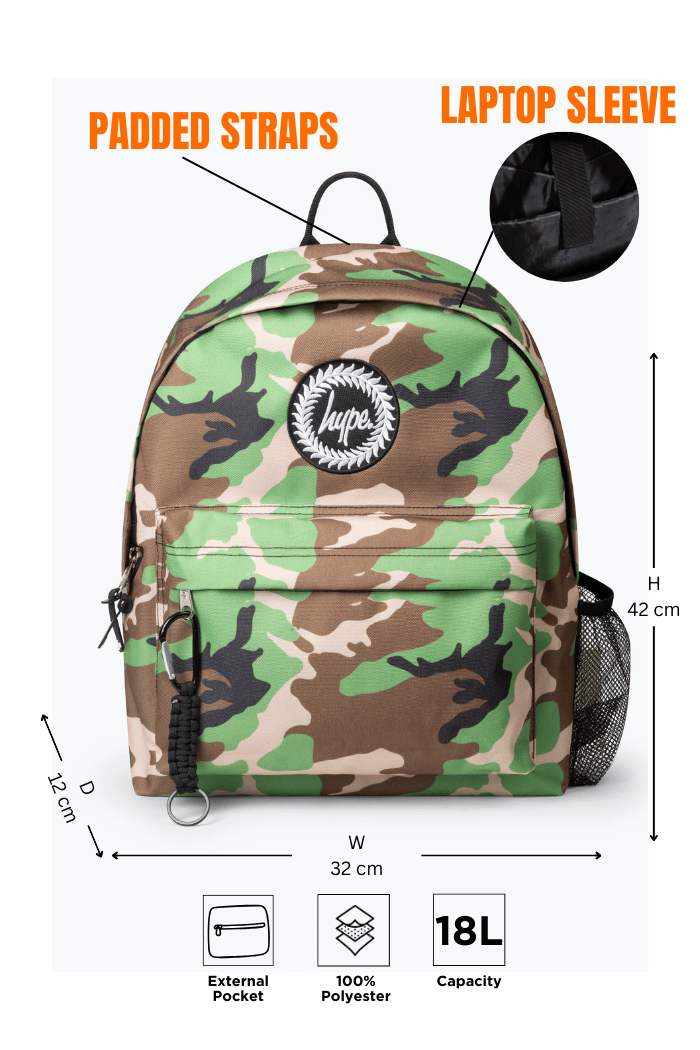 Backpack Iconic Camo Crest