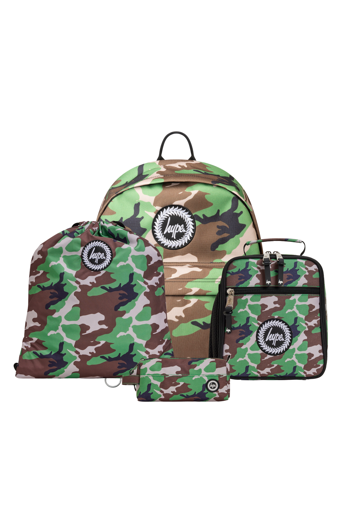 Hype Camo Crest school bag set — bold design for school in UAE