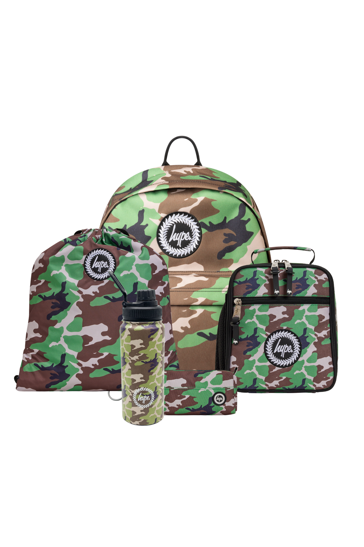Hype Camo Crest school bag set — bold design for school in UAE