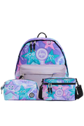 Backpack Iconic Set of 3 Purple/Green Starfish