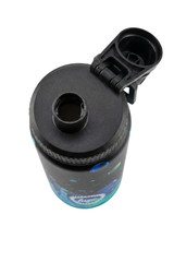 Hype Black 3D Droplets 600ml insulated bottle — stainless steel cap detail