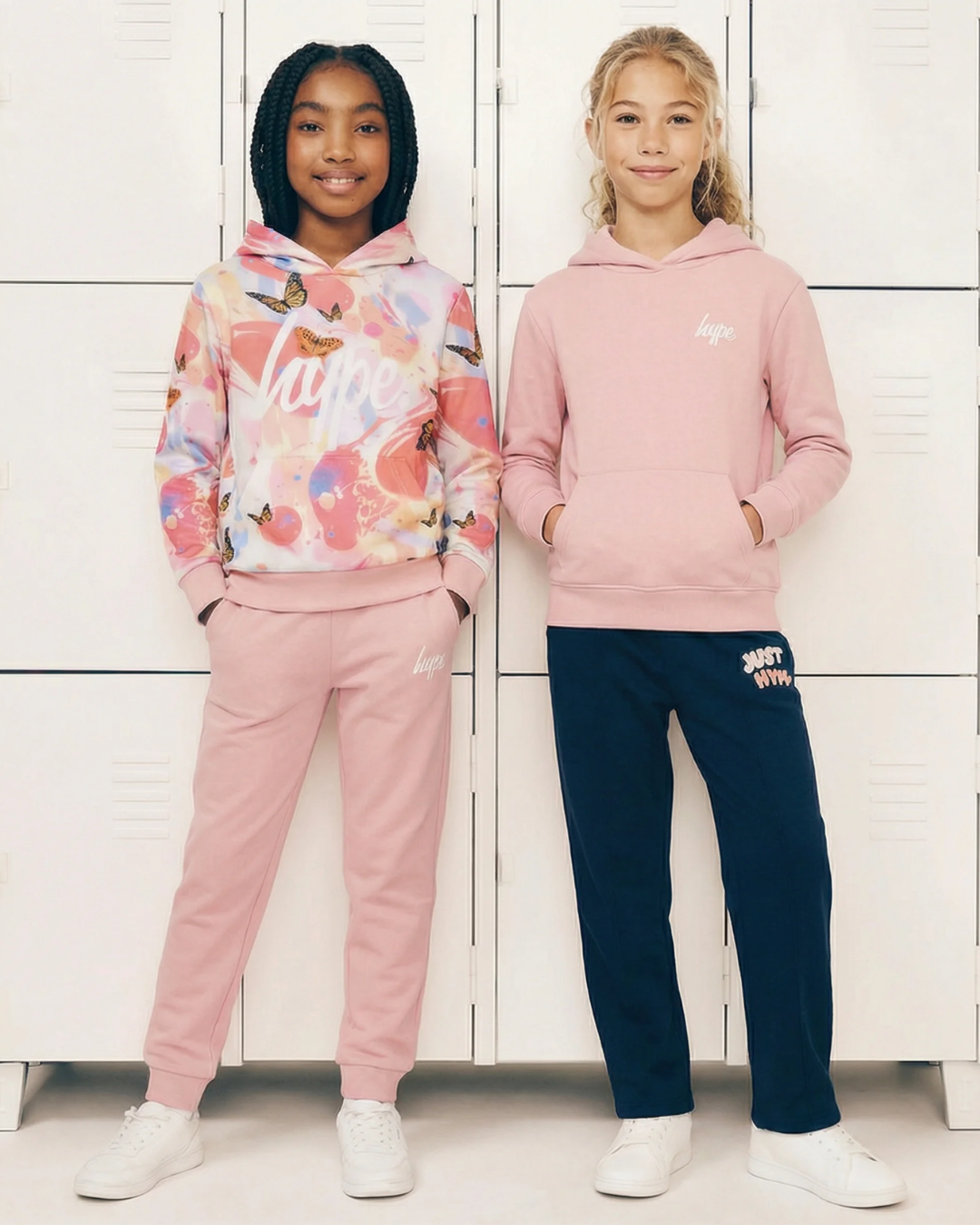 Hype Girls Navy Fantasy Wide Leg Joggers