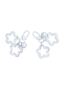 White Star Charm Keyrings, Set of 2