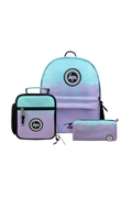 Backpack Iconic Set of 3 Lilac & Teal Drips