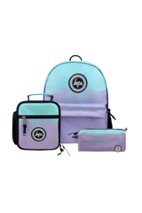 Hype Lilac & Teal Drips school bag set — bold design for school in UAE