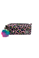 Pencil Case Classic Rainbow Leopard