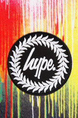 Hype Drips Multicolor insulated lunch bag — close-up of logo and design details