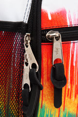 Hype Drips Multicolor insulated lunch bag — bold colour and print from every angle