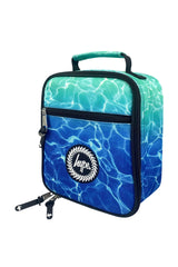 Hype Blue Pool Fade insulated lunch bag front view — vibrant print and durable build