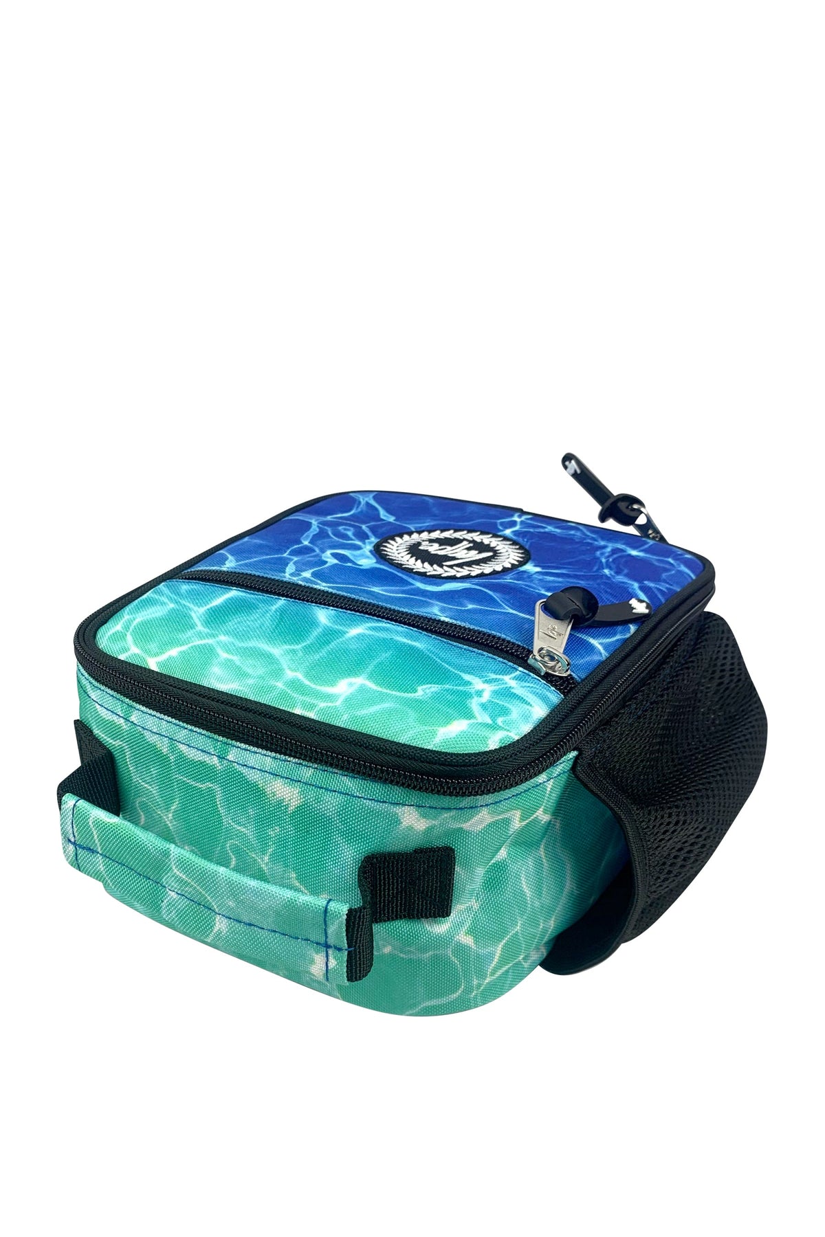 Hype Blue Pool Fade insulated lunch bag — durable materials built for daily school life