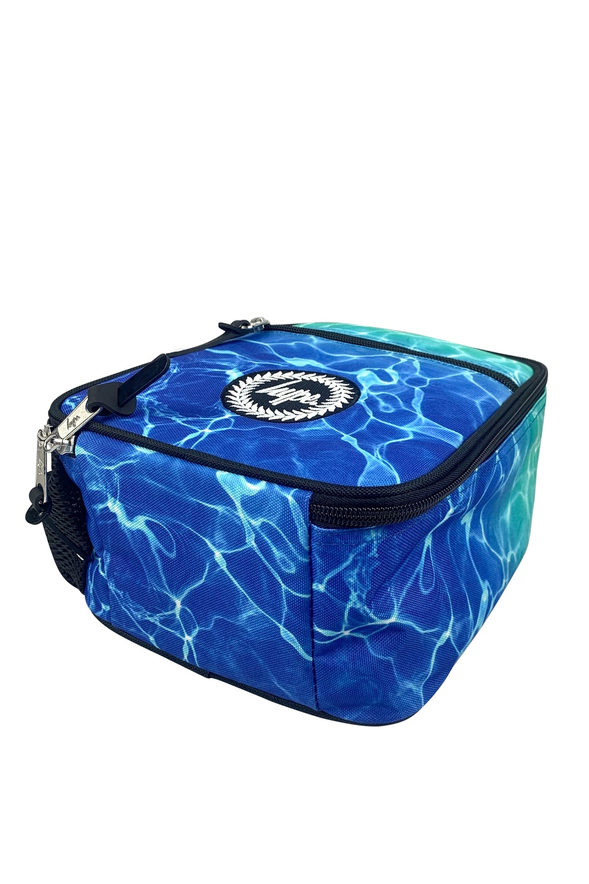 Hype Blue Pool Fade insulated lunch bag — dimensions and size reference for school use