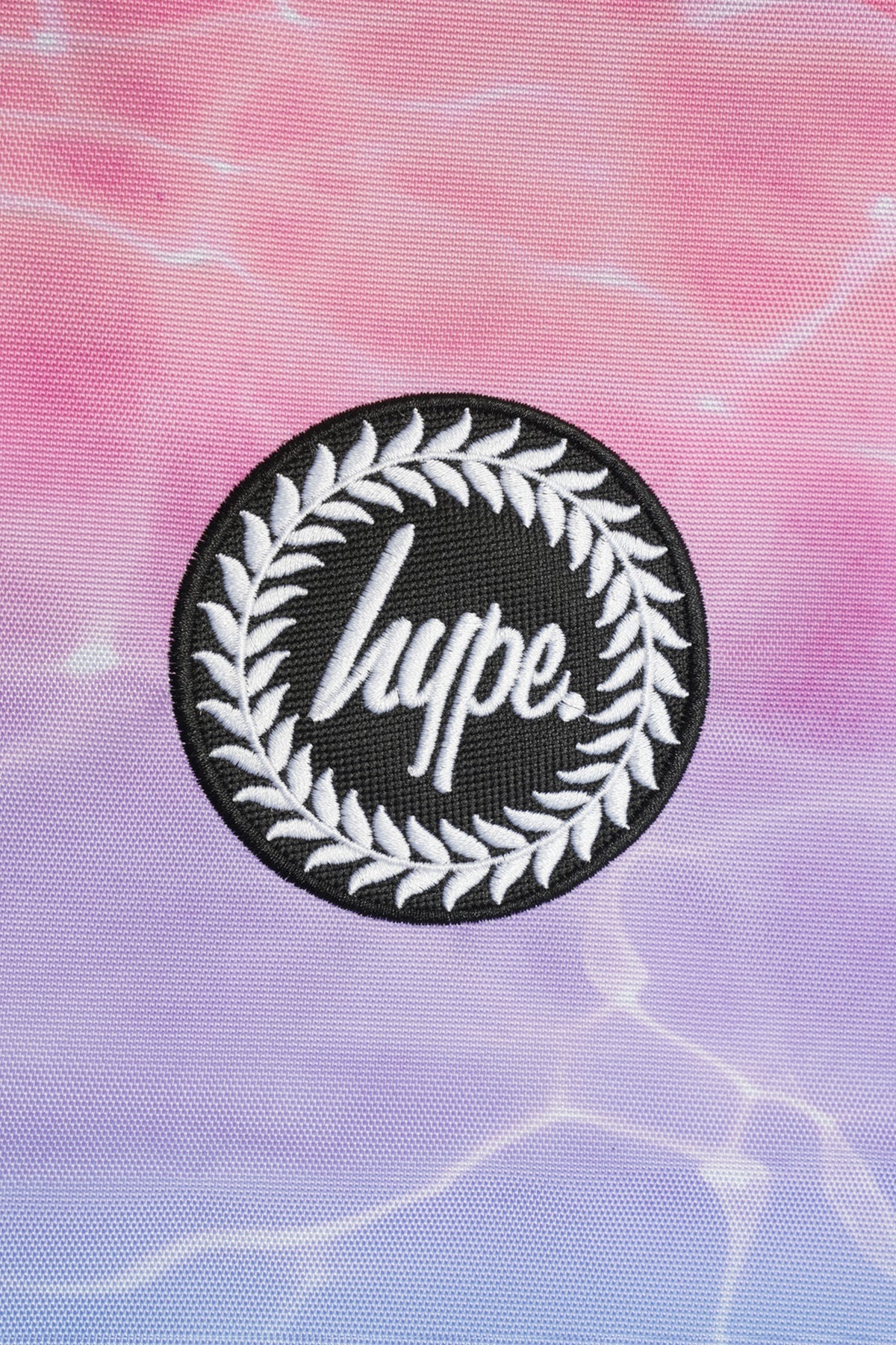 Hype Pastel Pool drawstring bag — detail view of print and material quality