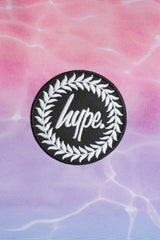 Hype Pastel Pool drawstring bag — detail view of print and material quality