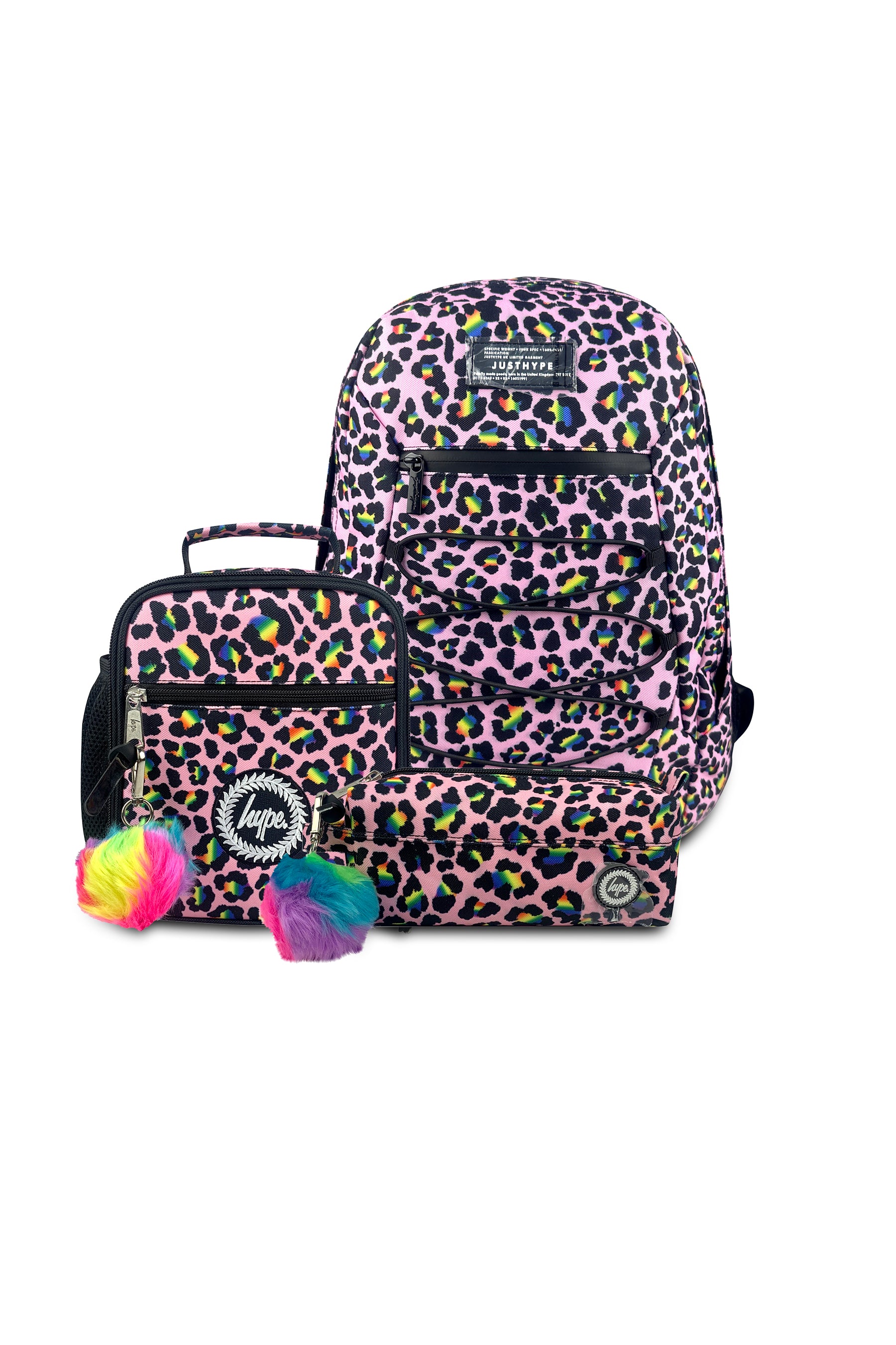 3-in-1 School Set - Pink Disco Leopard