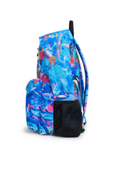Hype Sea Life backpack side view showing padded straps and pockets