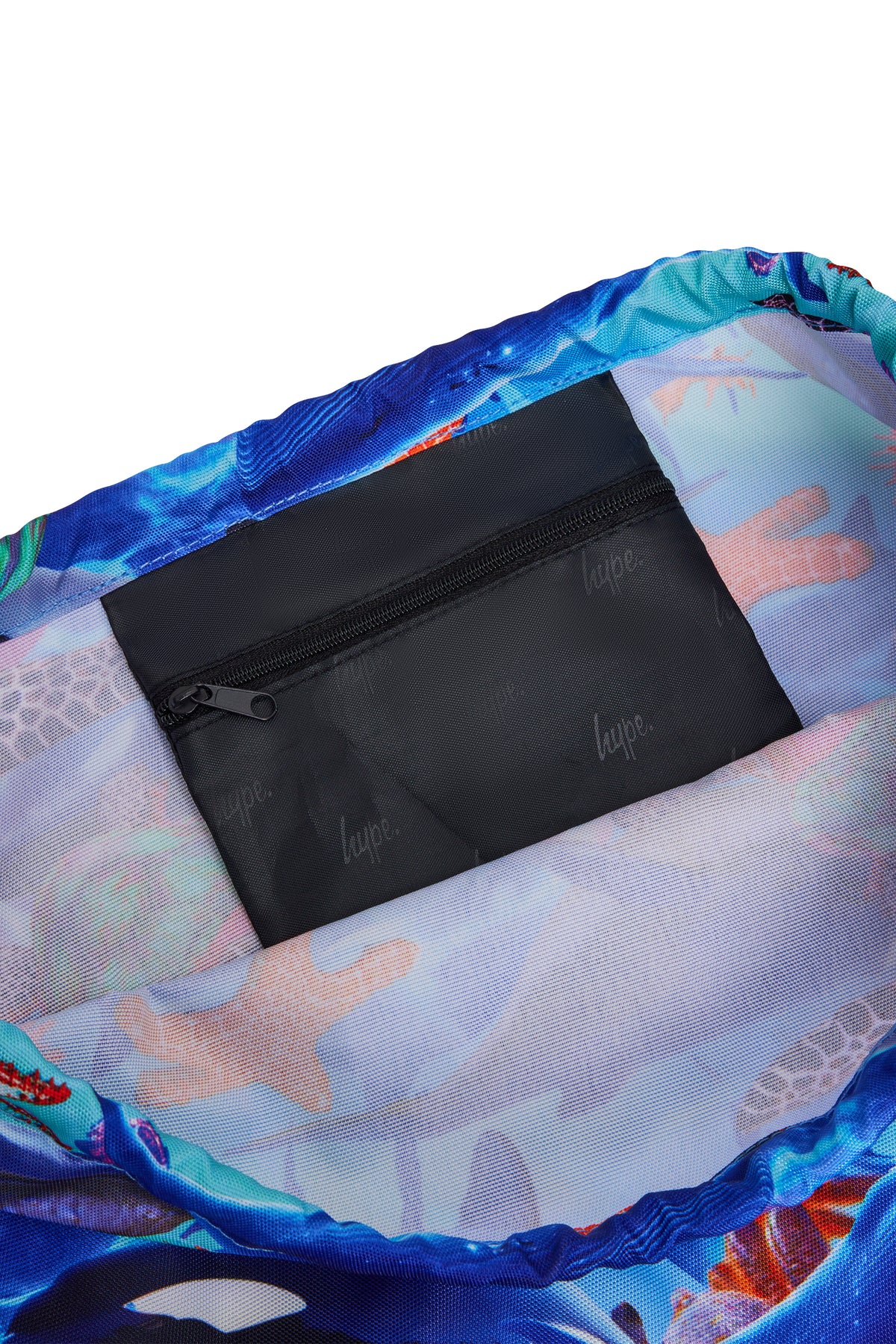 Hype Sea Life drawstring bag — dimensions and size reference for school use