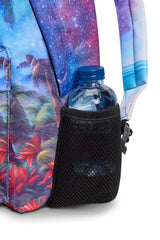 Hype Tropic Space backpack interior — main compartment and front pocket detail