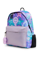 Hype Purple & Green Starfish backpack front view — vibrant print and durable build