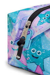 Hype Purple & Green Starfish pencil case lifestyle shot — school-ready and on-trend