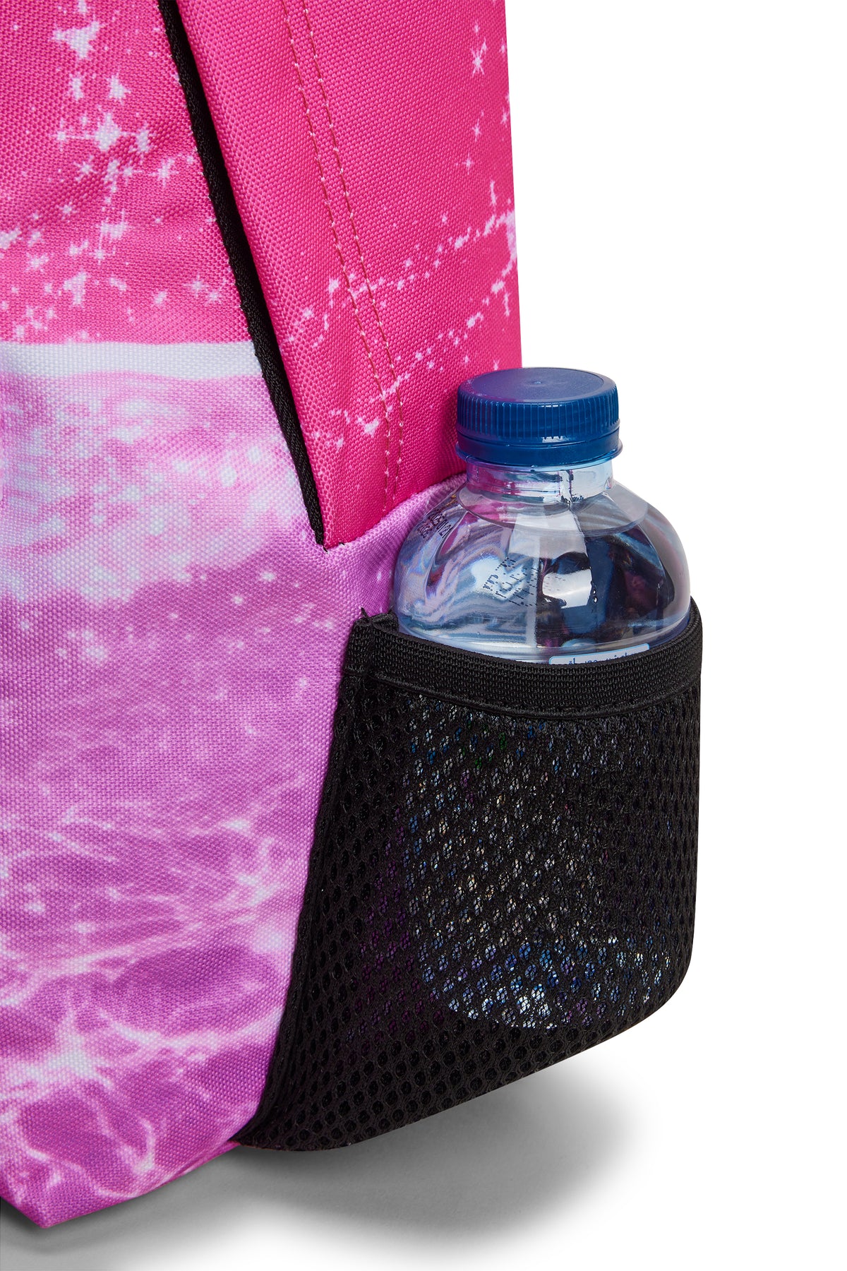Hype Pink Palms backpack worn by teen — ideal school bag UAE