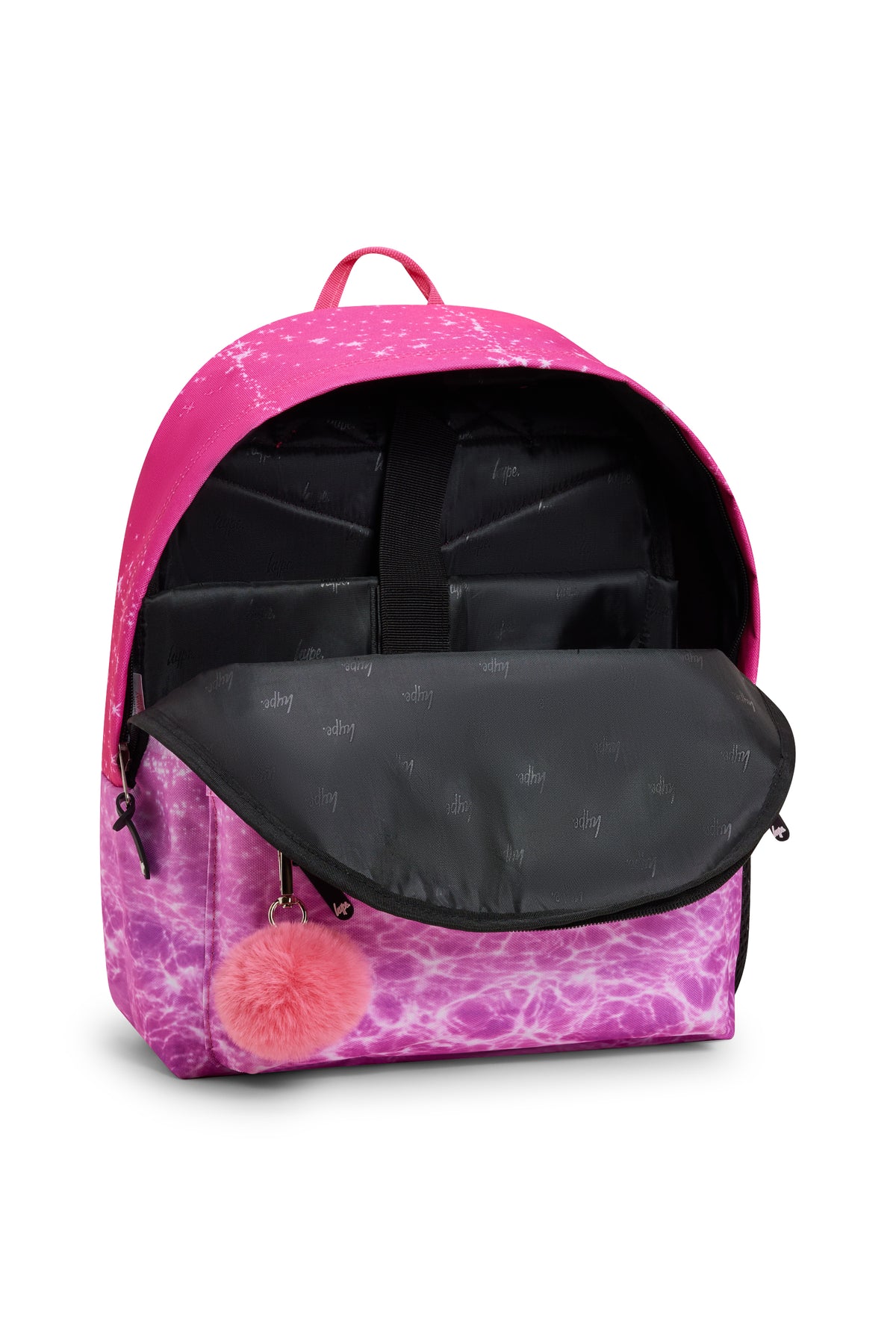 Hype Pink Palms backpack — additional view, trendy school accessory UAE