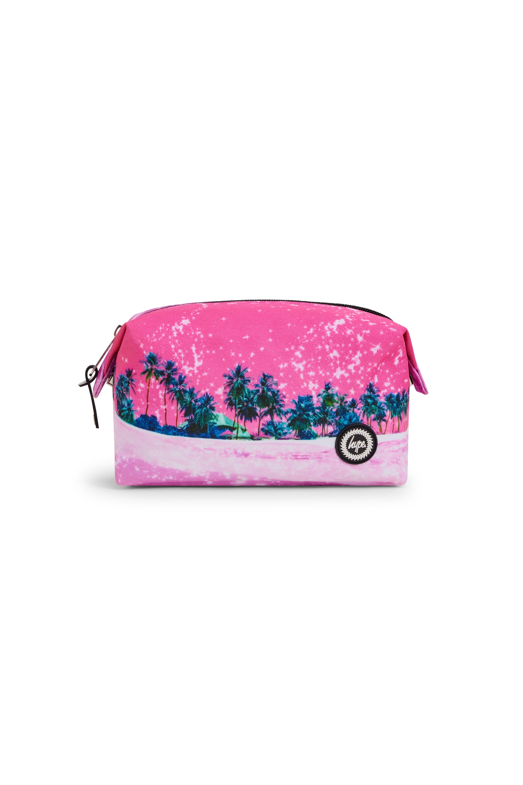 Pencil Case Large Pink Palms