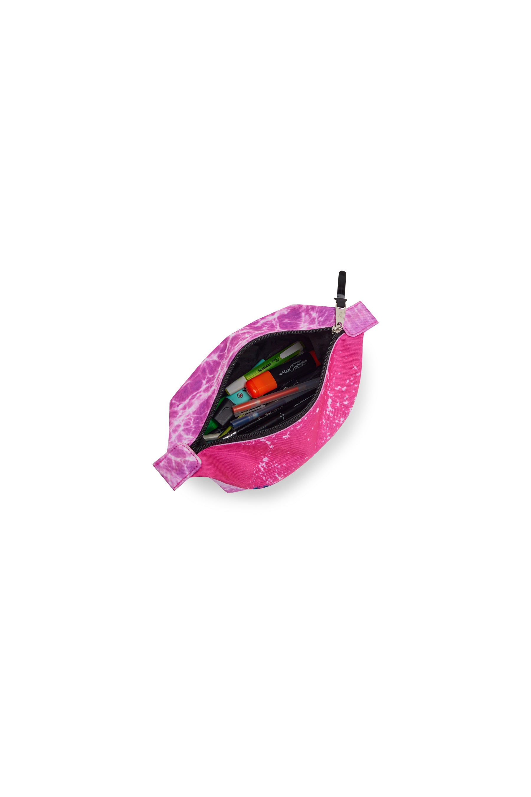 Hype Pink Palms pencil case — additional view, trendy school accessory UAE