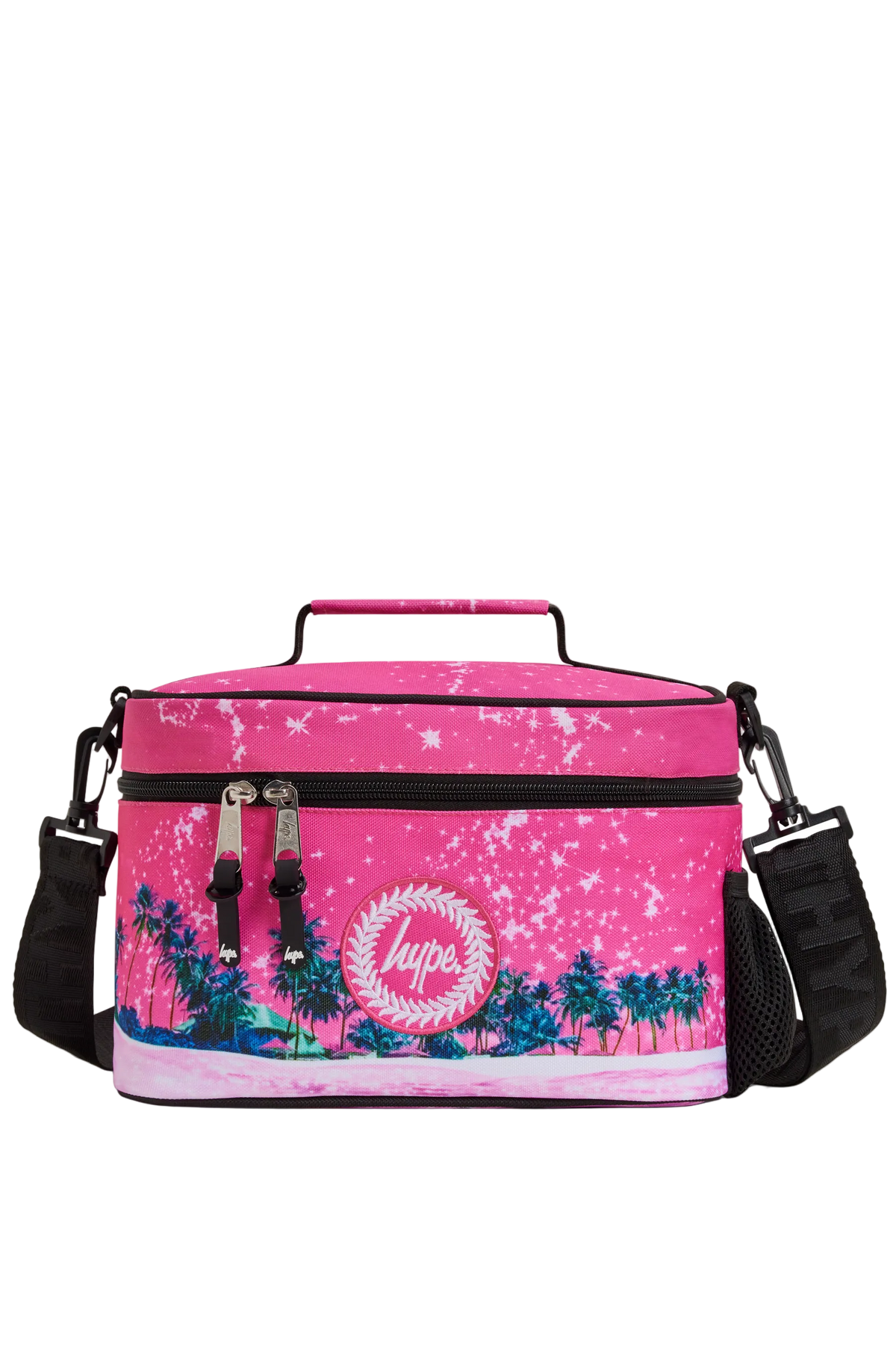 Lunch Bag Large Insulated Pink Palms