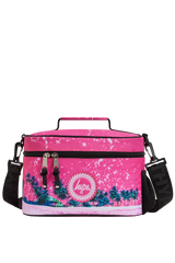 Lunch Bag Large Insulated Pink Palms