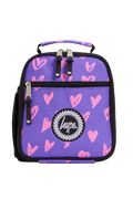 Lunch Bag Insulated Purple & Pink Scribble Heart