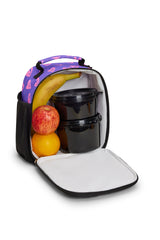 Hype Purple & Pink Scribble Heart insulated lunch bag — additional view, trendy school accessory UAE