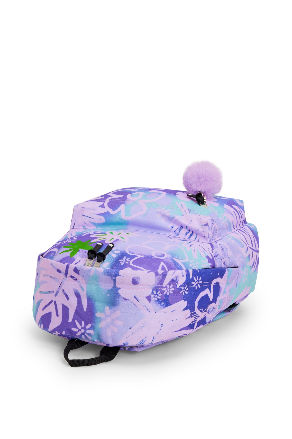 Hype Purple Floral Doodle backpack — school essential with iconic Hype branding