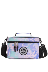 Lunch Bag Large Insulated Purple Floral Doodle