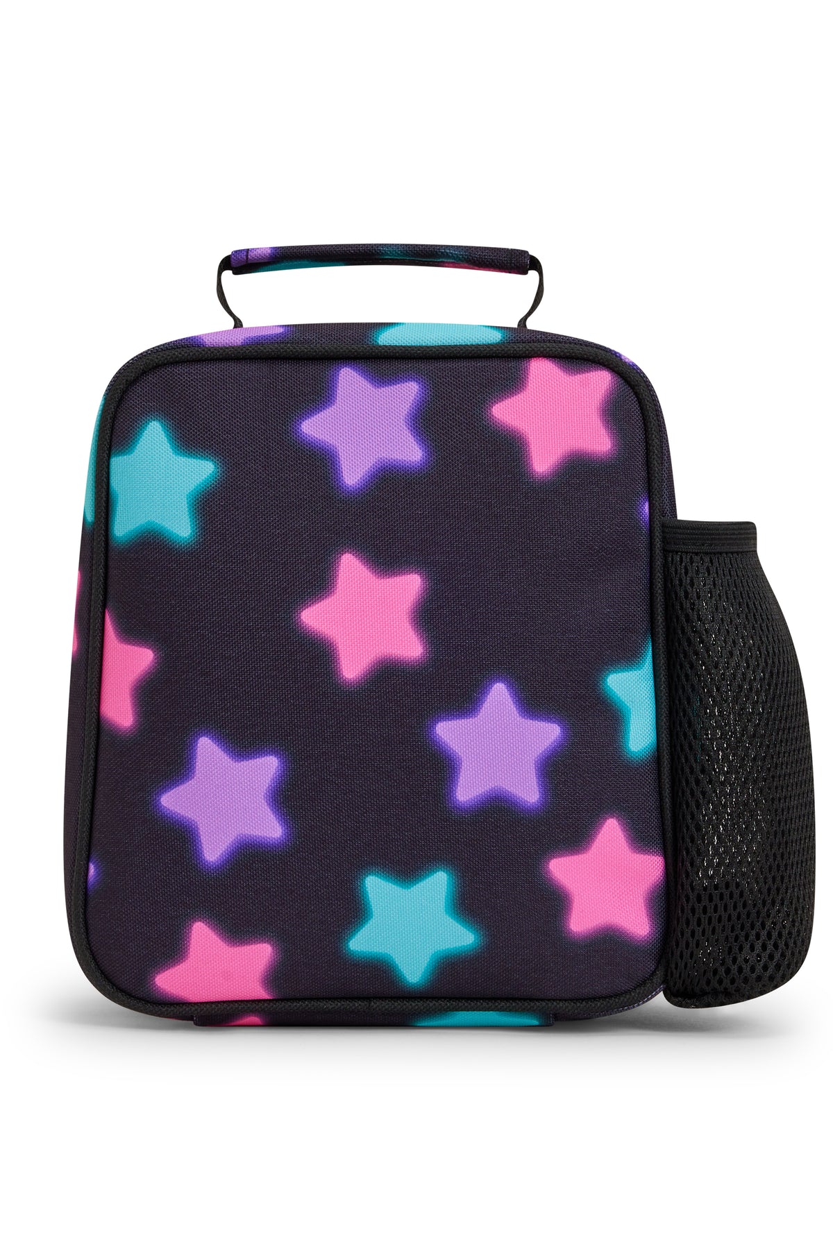 Hype Black Star Glow insulated lunch bag — close-up of logo and design details